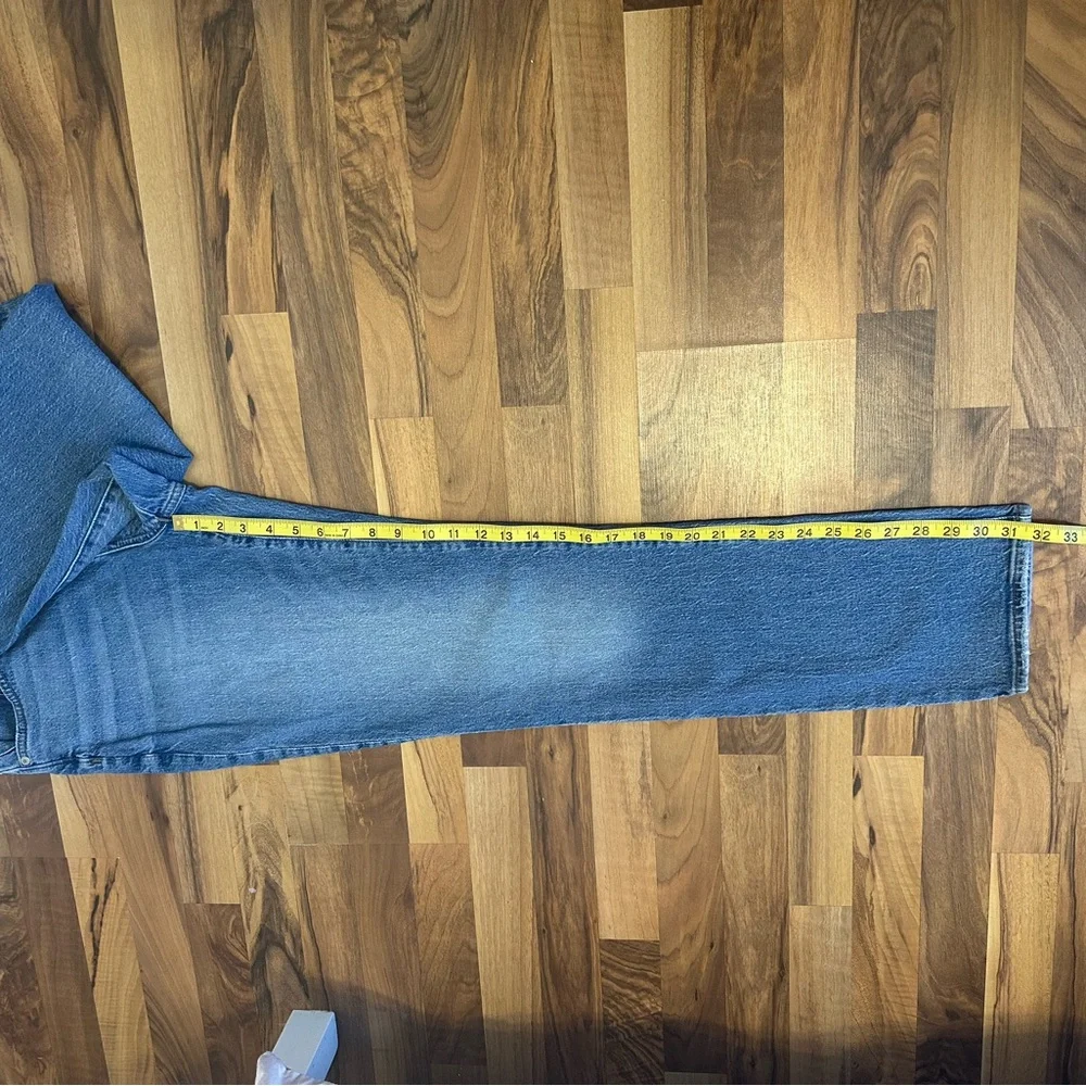 Madewell Women's Tall High Rise Slim Boy Jean Straight Leg Blue 29T - Picture 7 of 12